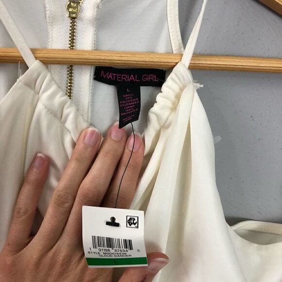 Material Girl Cloud Dancer White Bodycon Mini Dress - Picture 5 of 10